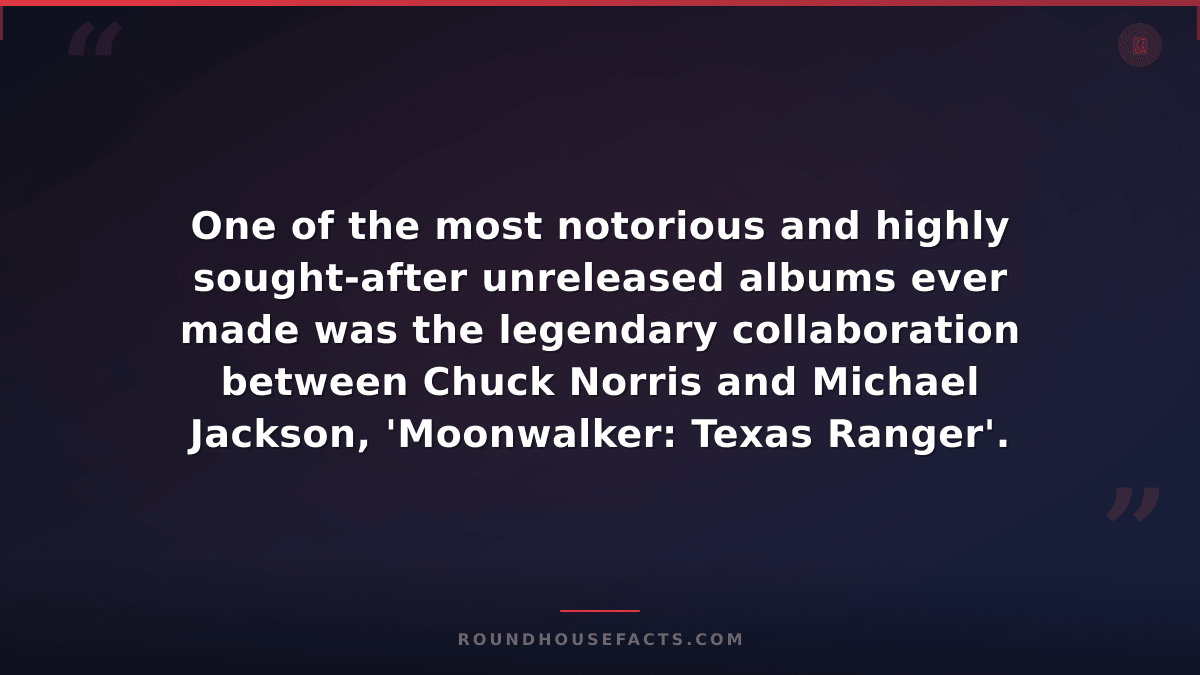 Chuck Norris Fact — One of the most notorious and highly sought-after unreleased