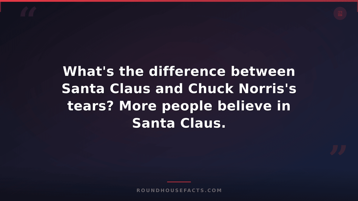 Chuck Norris Fact — What's the difference between Santa Claus and Chuck Norris's
